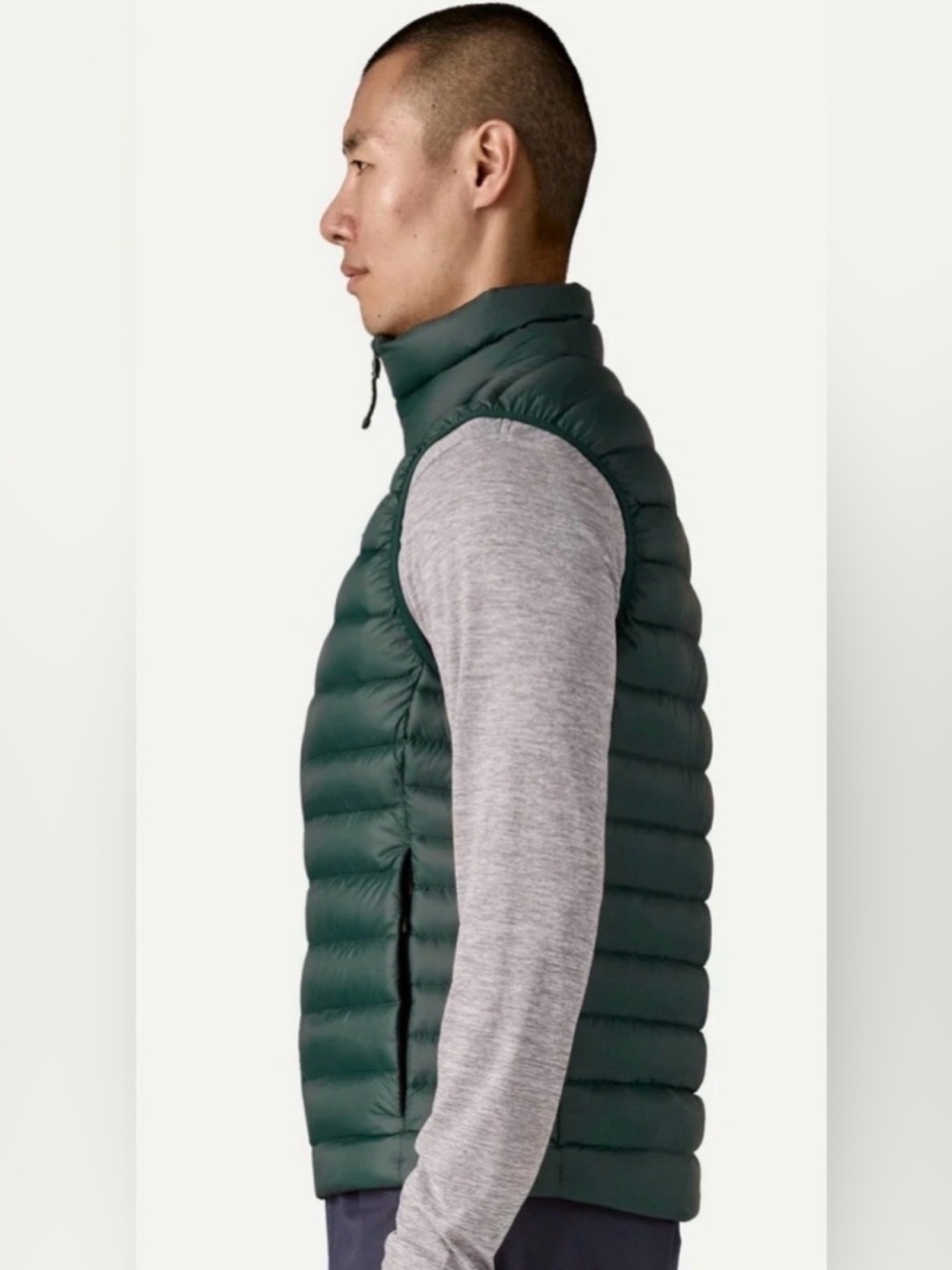 Patagonia Down Sweater Vest Cascade Green Men’s Size Large Brand New - Picture 2 of 3
